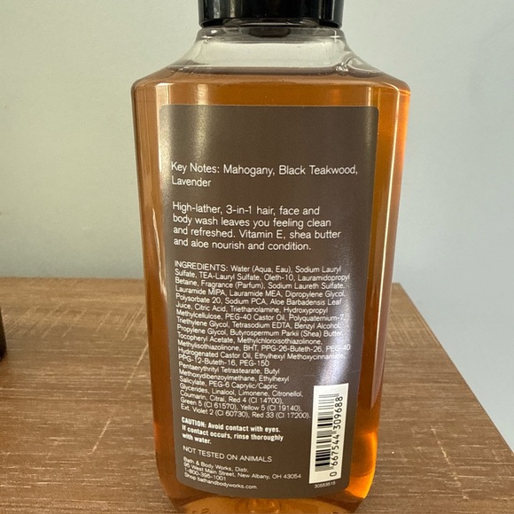 Bath & Bodywork’s Teakwood 3 n 1 Hair Face and Body Wash with Body Spray New - Picture 4 of 7